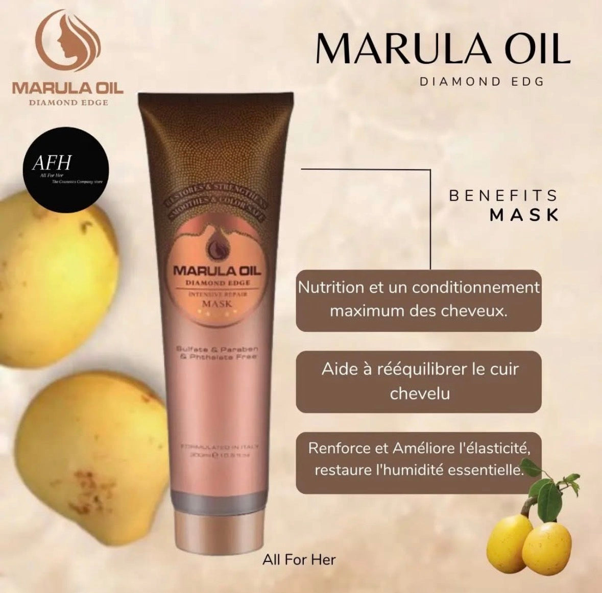 DIAMOND EDGE Marula Oil - Mask 300ml