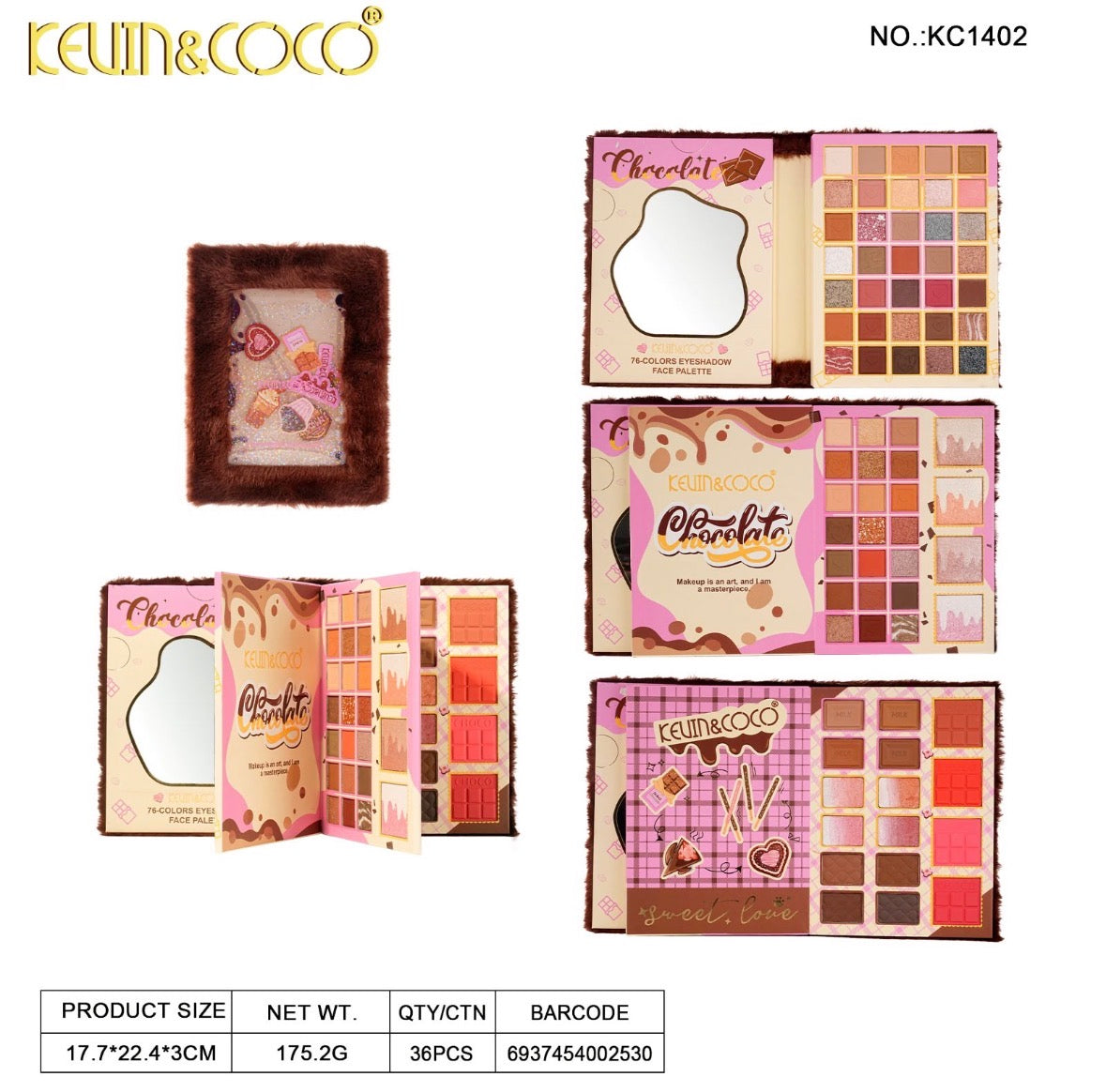 KEVIN&COCO Chocolate Face Palette