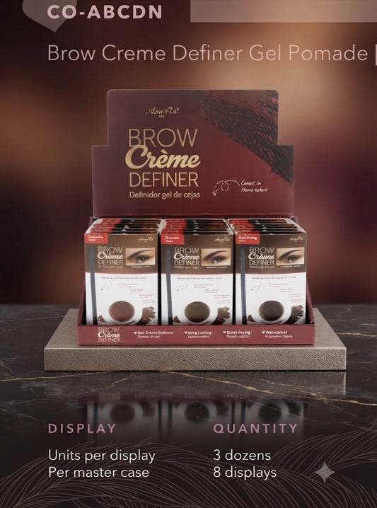 AMORUS Brown Crème Definer / 24pcs Display