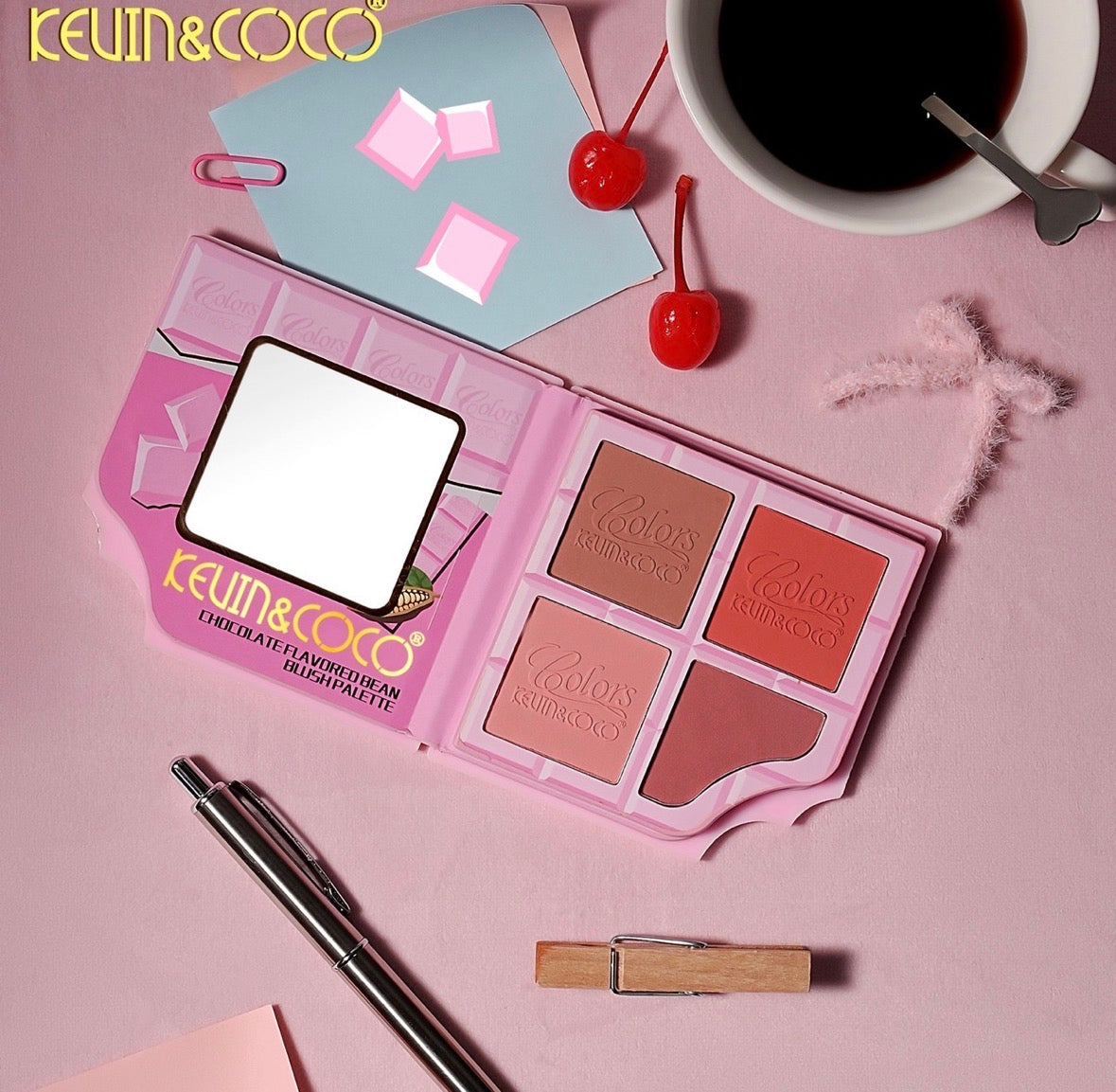 KEVIN&COCO Colors Blush Palette / 12pcs Display