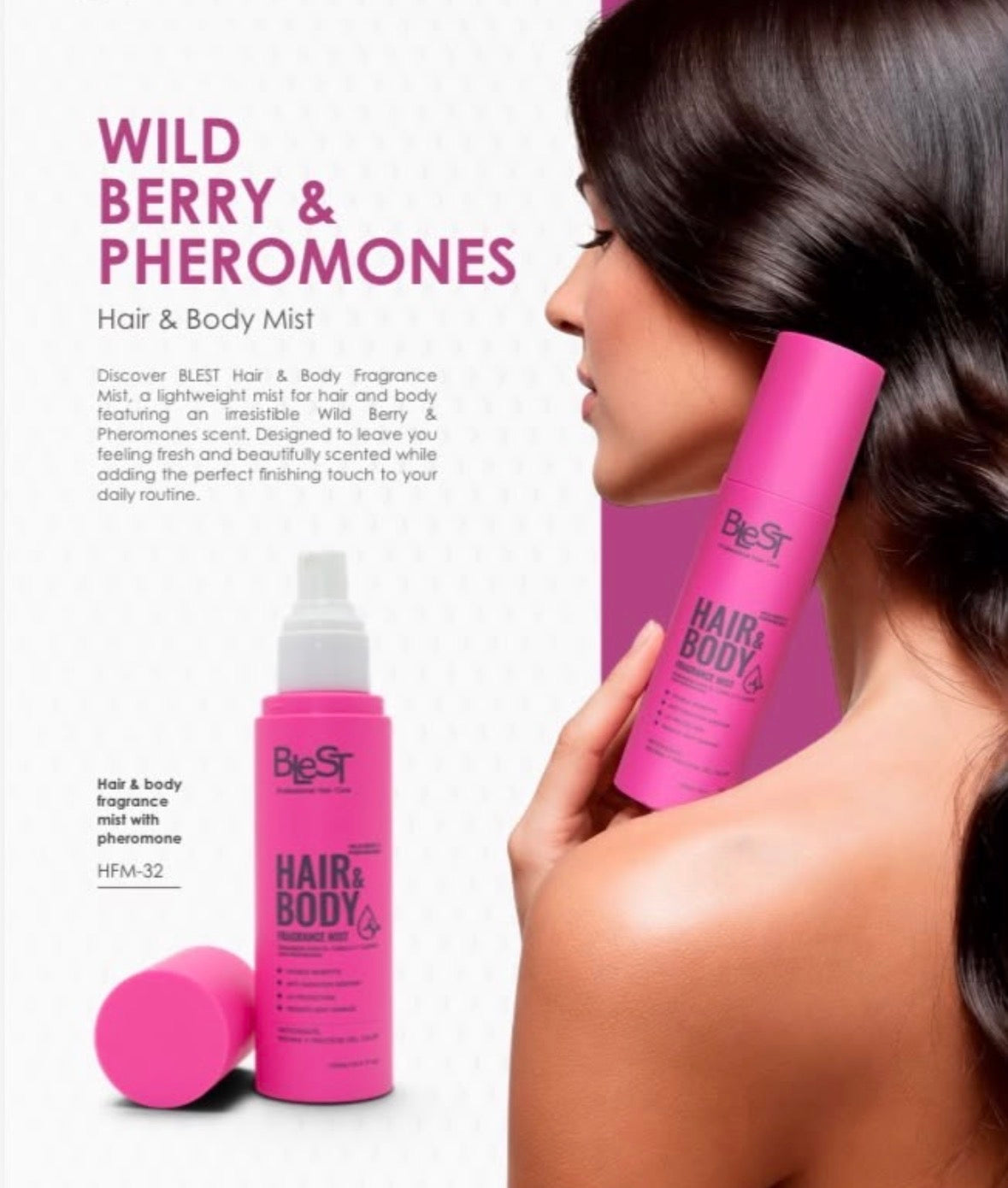 BLEST Wild Berry & Pheromones Hair & Body Mist / 12pcs Display