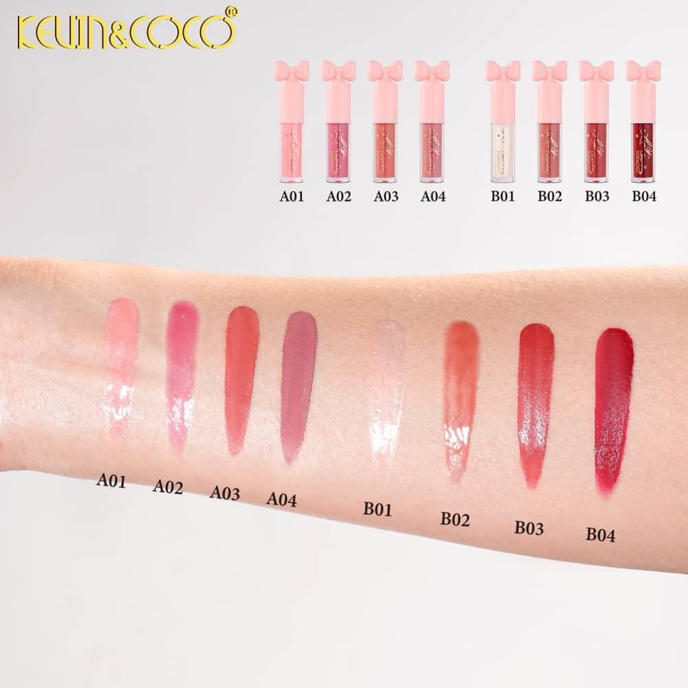 Set de Brillo Labial KEVIN&COCO / Exhibidor de 6 Unidades