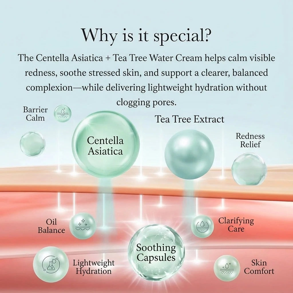 CHOC CHOC CENTELLA ASIAC-TEA (Centella Asiatica + Tea Tree Extract) H2O AQUA BOMB Moisturizer