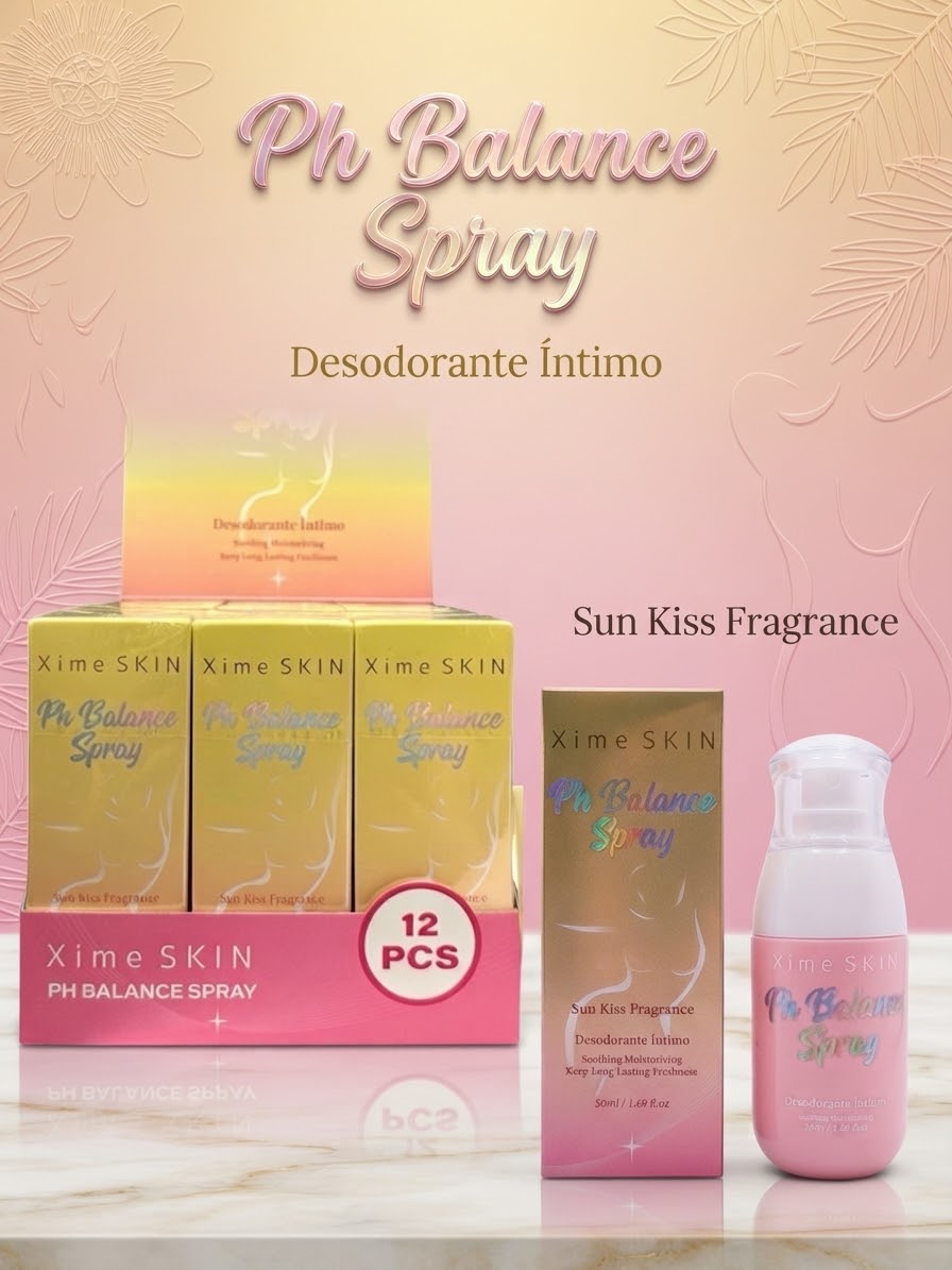 XIME SKIN Ph Balance Spray - Intimate Deodorant / 12pcs Box