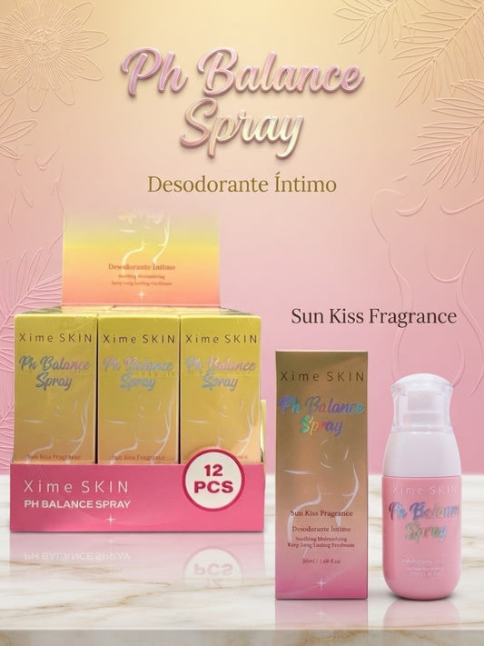 XIME SKIN Ph Balance Spray - Intimate Deodorant / 12pcs Box