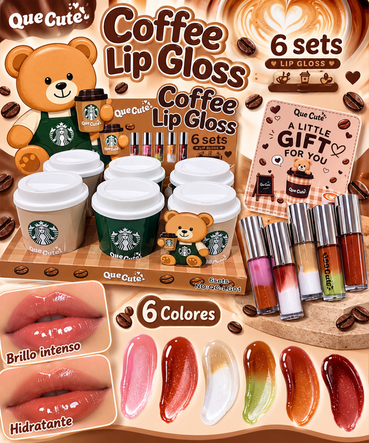 Coffee LipGloss / 6 Set