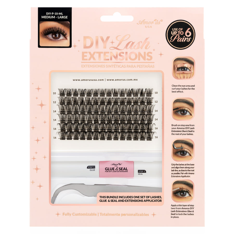 AMORUS DIY Lash Extensions bundle / Stared Kit | 6 pcs pack