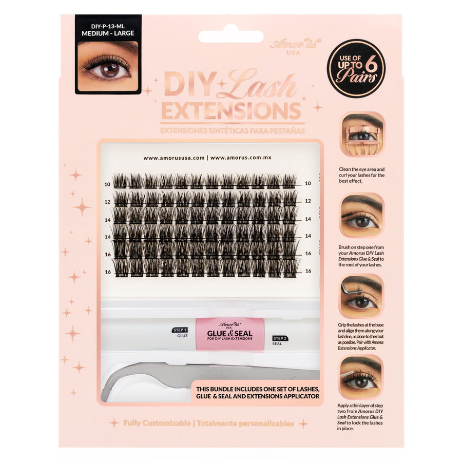 AMORUS DIY Lash Extensions bundle / Stared Kit | 6 pcs pack