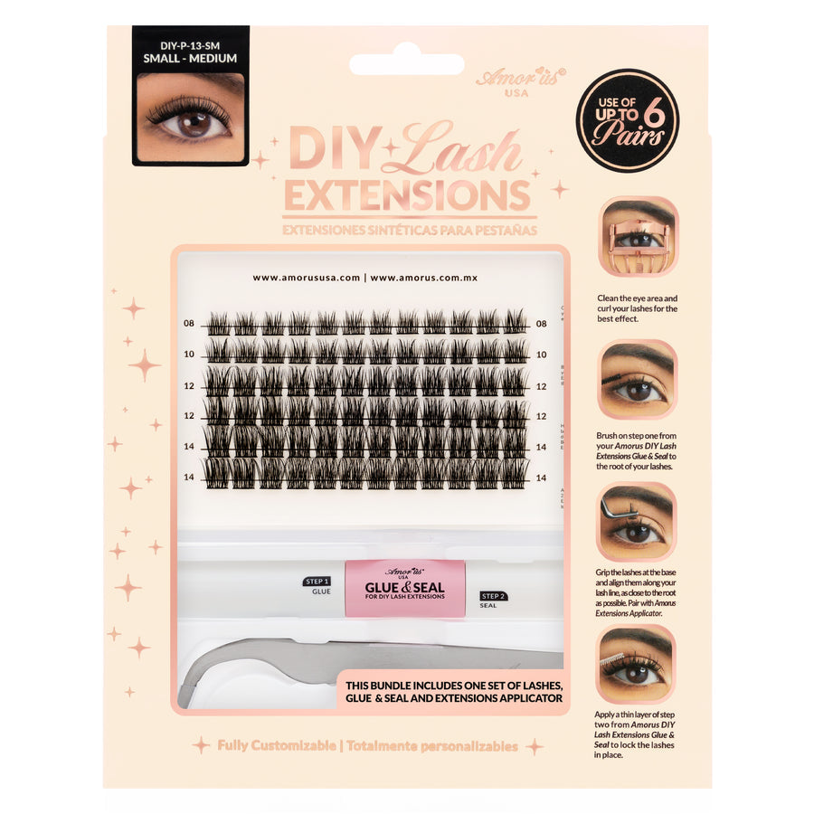 AMORUS DIY Lash Extensions bundle / Stared Kit | 6 pcs pack