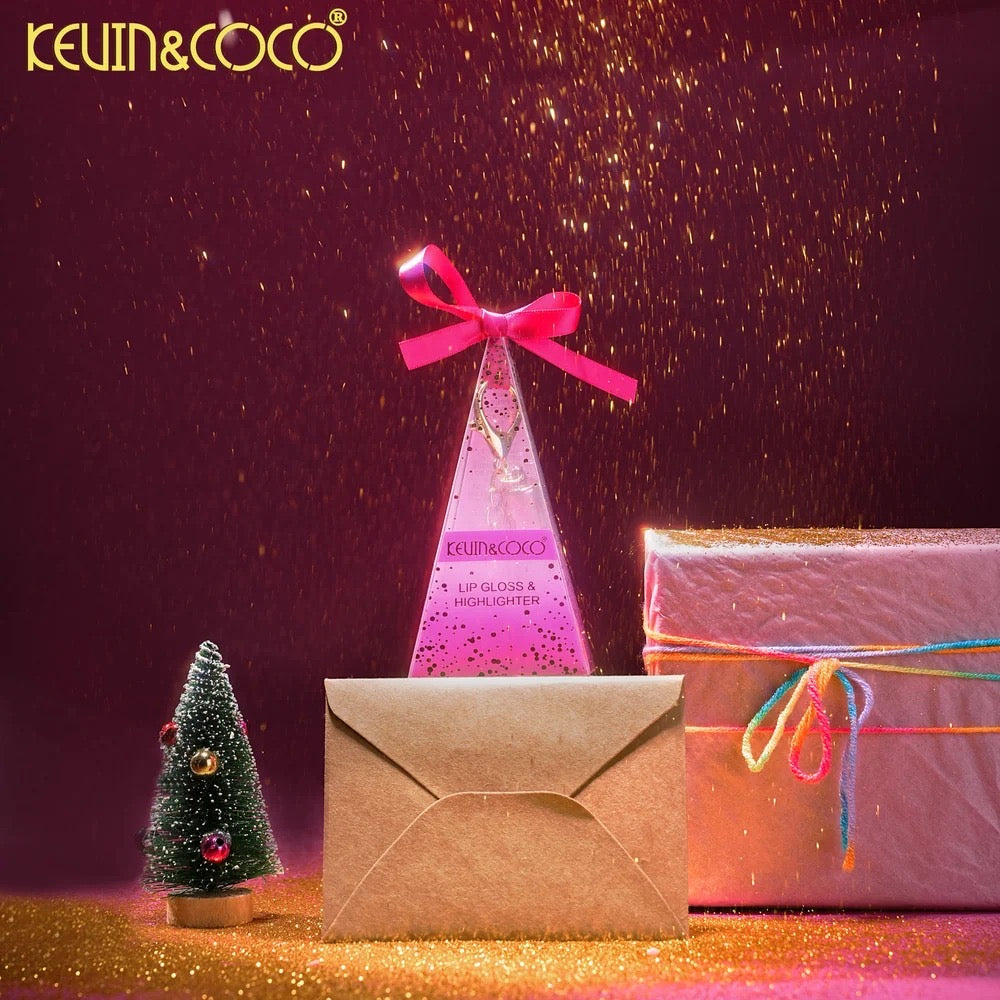 KEVIN&COCO Keychain Lipgloss & Highlighter Set / 12pcs Display