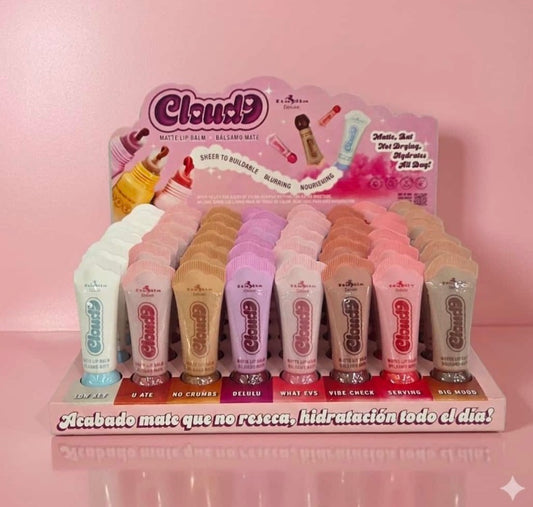 ITALIA DELUXE Cloud 9 Matte Lip balm / 48pcs Display