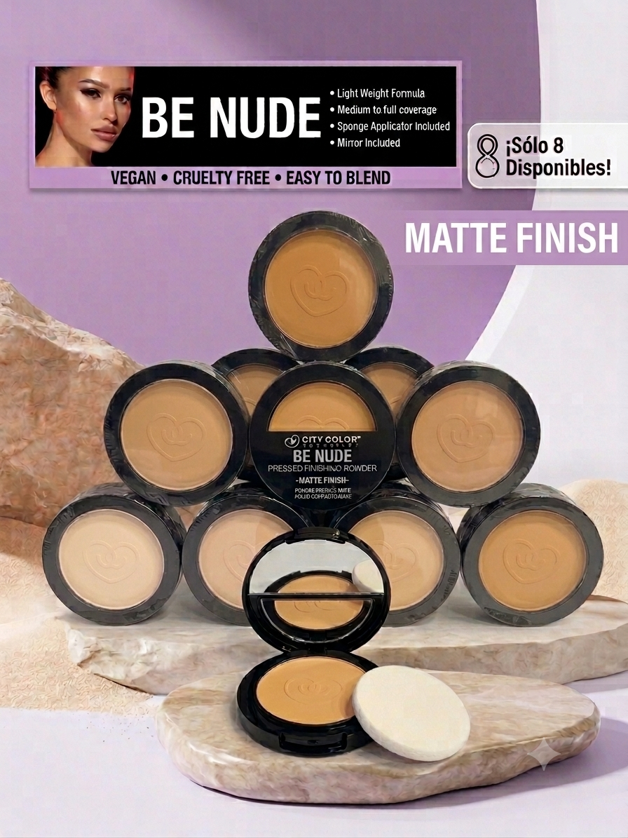 CITY COLORS Matte Finish Press Powder Set A / 24pcs Display