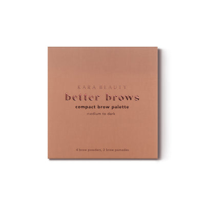 KARA BEAUTY  Better Brows Compac Brow palette  - Medium To Dark #EB17