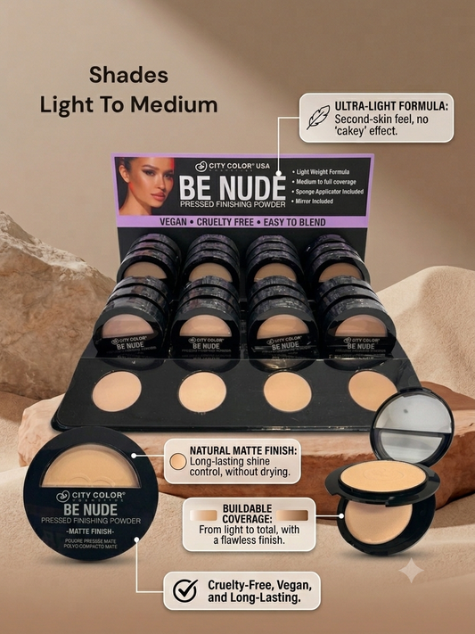 CITY COLORS Matte Finish Press Powder Set A / 24pcs Display