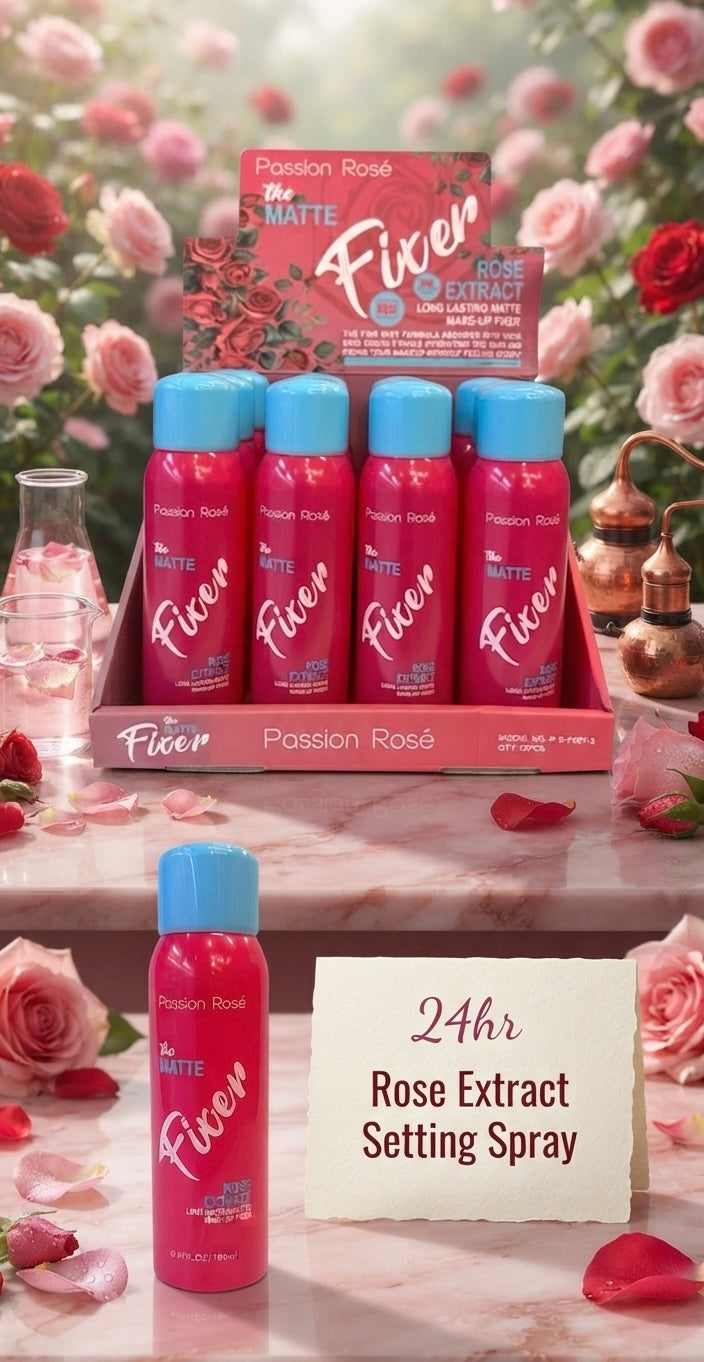 PASSION ROSE The Matte Fixer 24h Setting Spray / 12pcs Display