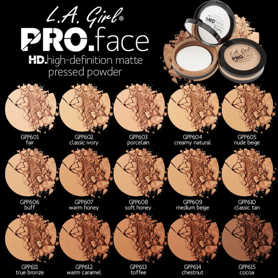 LA GIRL GCD198.1 PRO Face Powder Pressed Powder w/ Display / 144pcs Display