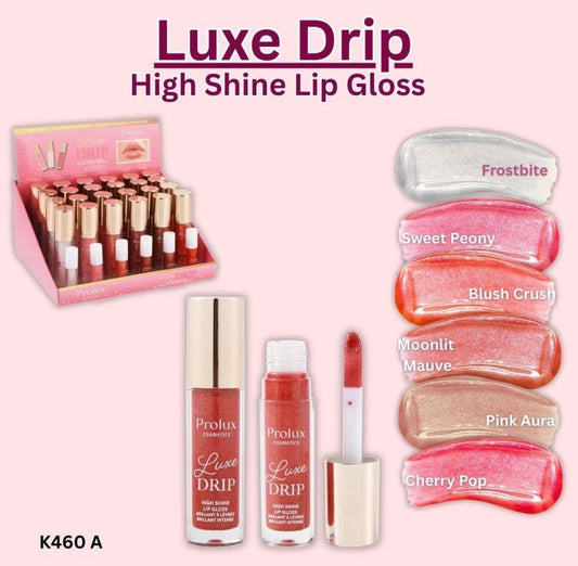 PROLUX Luxe Drip High Shine Lipgloss / 24pcs Display