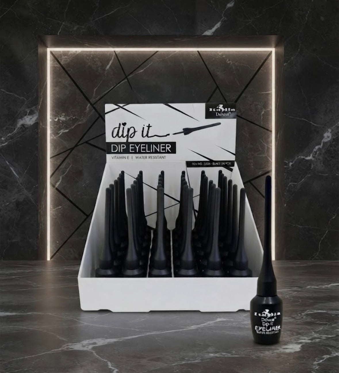 ITALIA DELUXE Dip It Liquid Eyeliner #23001-1 / 36pcs Display