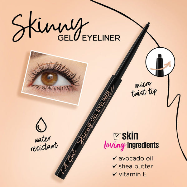 LA GIRL GEL661 Skinny Gel Eyeliner | 3pcs pack