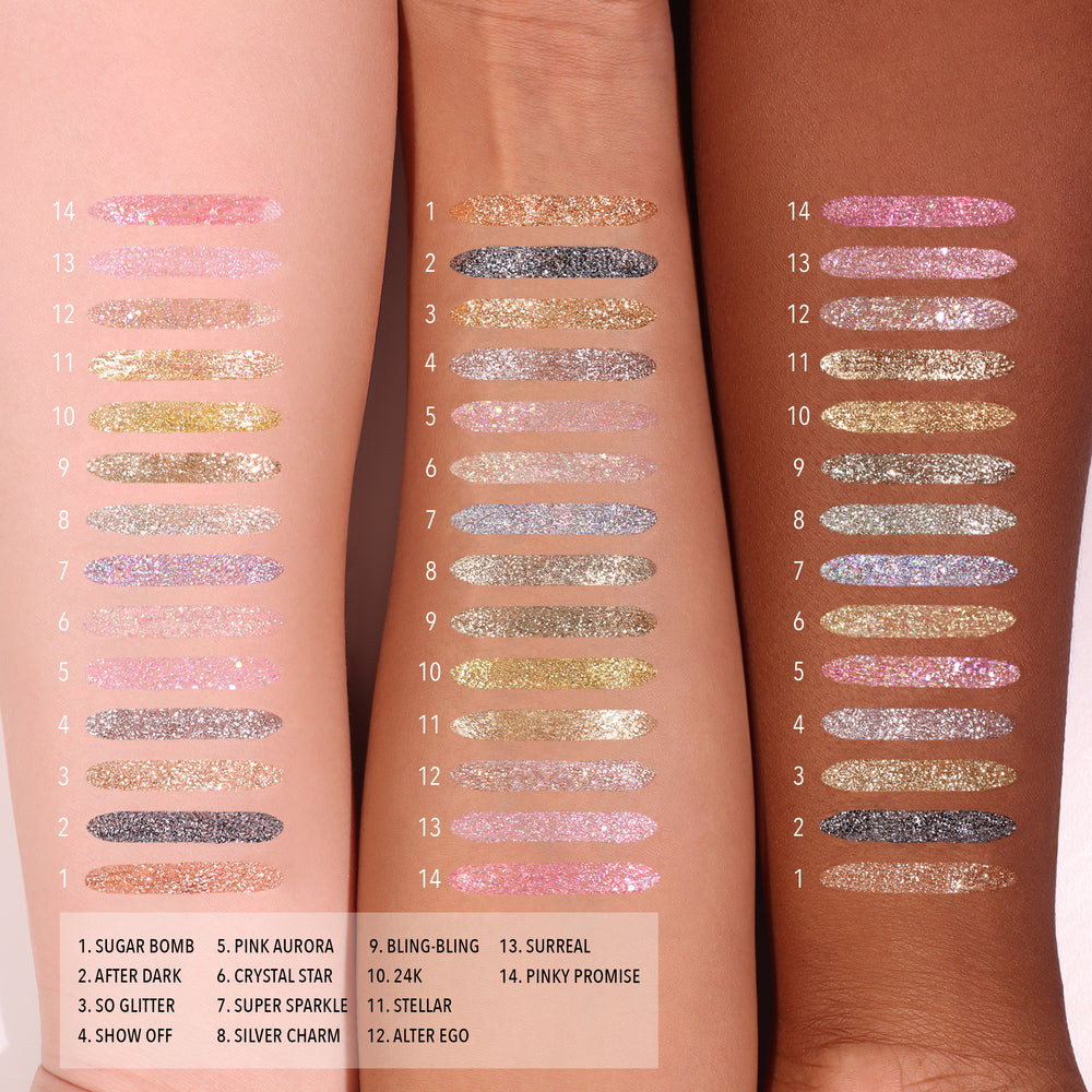 Moira  Glitter Glitter Liner #GGLSET w/ Display 84pcs Display + tester