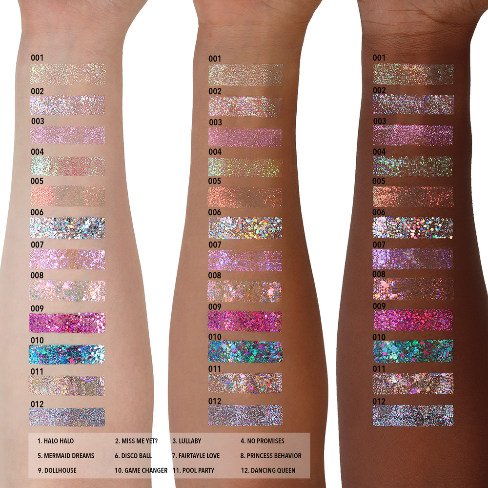 MOIRA Hologram Glitter Gel #HGGSET w/ Display | 72pcs Dispay + Tester