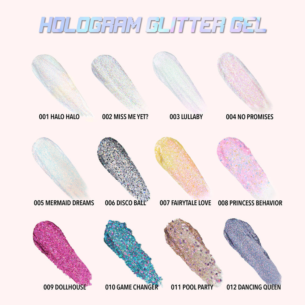 MOIRA Hologram Glitter Gel #HGGSET w/ Display | 72pcs Dispay + Tester