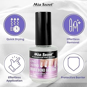 MÍA SECRET Double Bond Base Coat 0.5oz