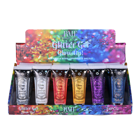 Romantic Beauty - Glow up Glitter Gel #GG-901 / 24pcs Display