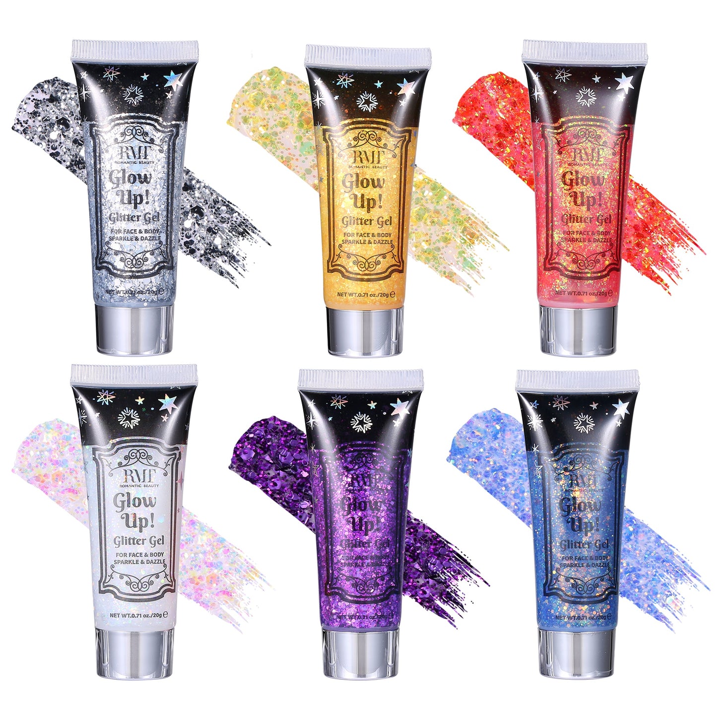 Romantic Beauty - Glow up Glitter Gel #GG-901 / 24pcs Display