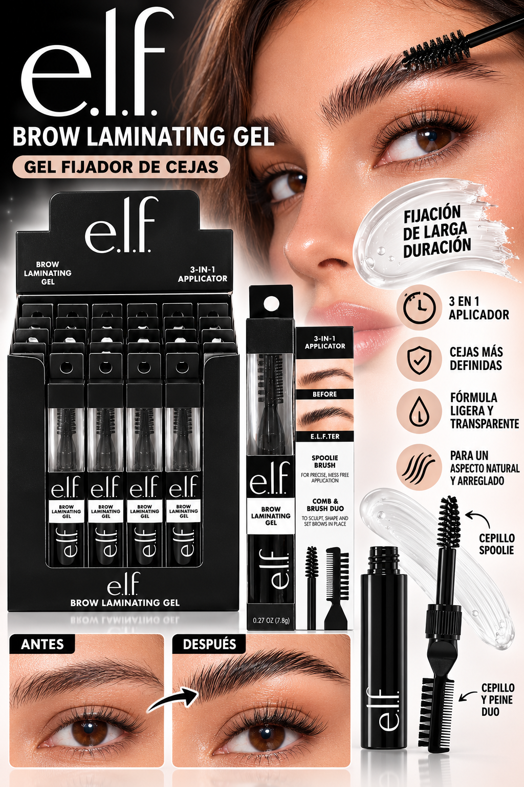 E.L.F 3 in 1 Brow Lamination / 24pcs Display