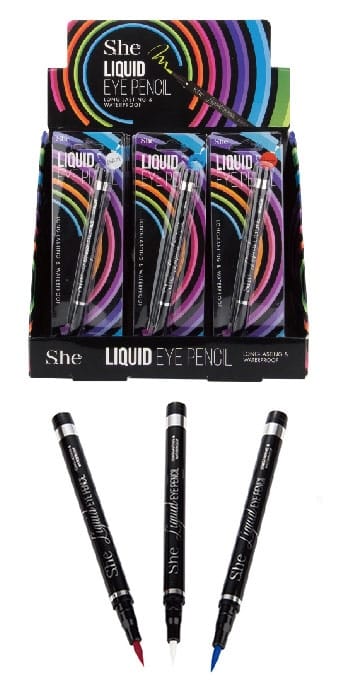 She - Liquid Eye Pencil Long-lasting & waterproof #EL520 / 24pcs Display