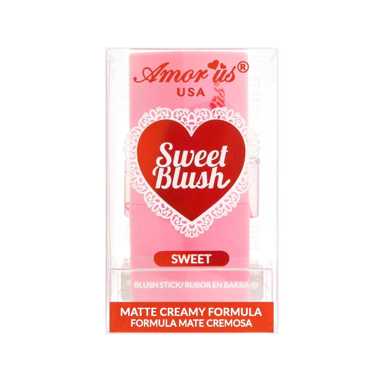 AMORUS  - SWEET BLUSH - HEART BLUSH STICK / 36PCS DISPLAY  + TESTER FREE