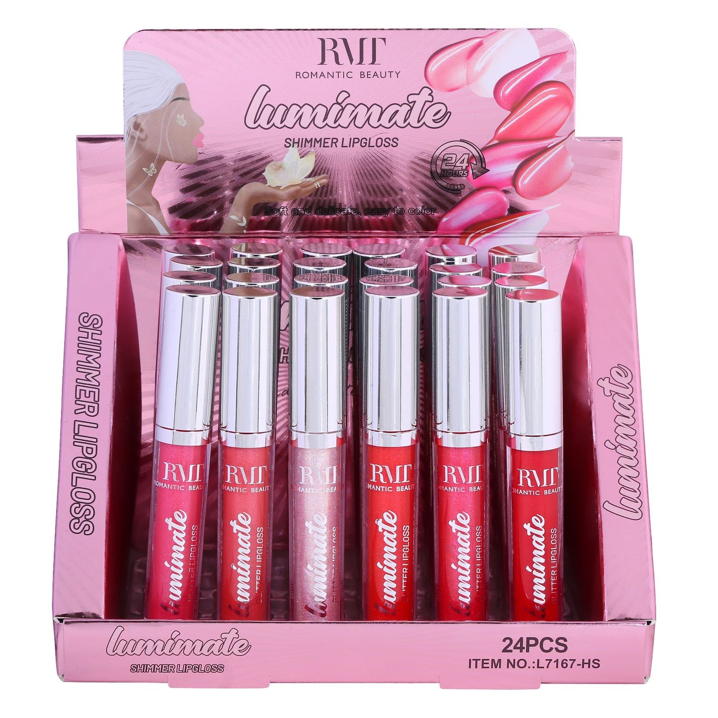 Romantic Beauty - Lumimate Shimmer Lipgloss / 24pcs Display