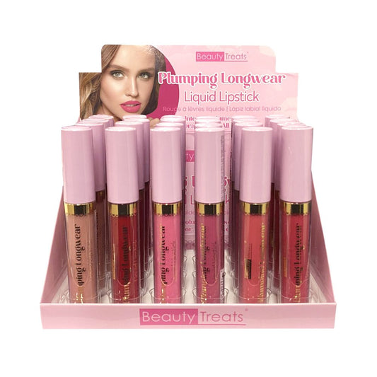 Beauty Treats - Plumping  Longwear Liquid Lipstick/ 24pcs Display