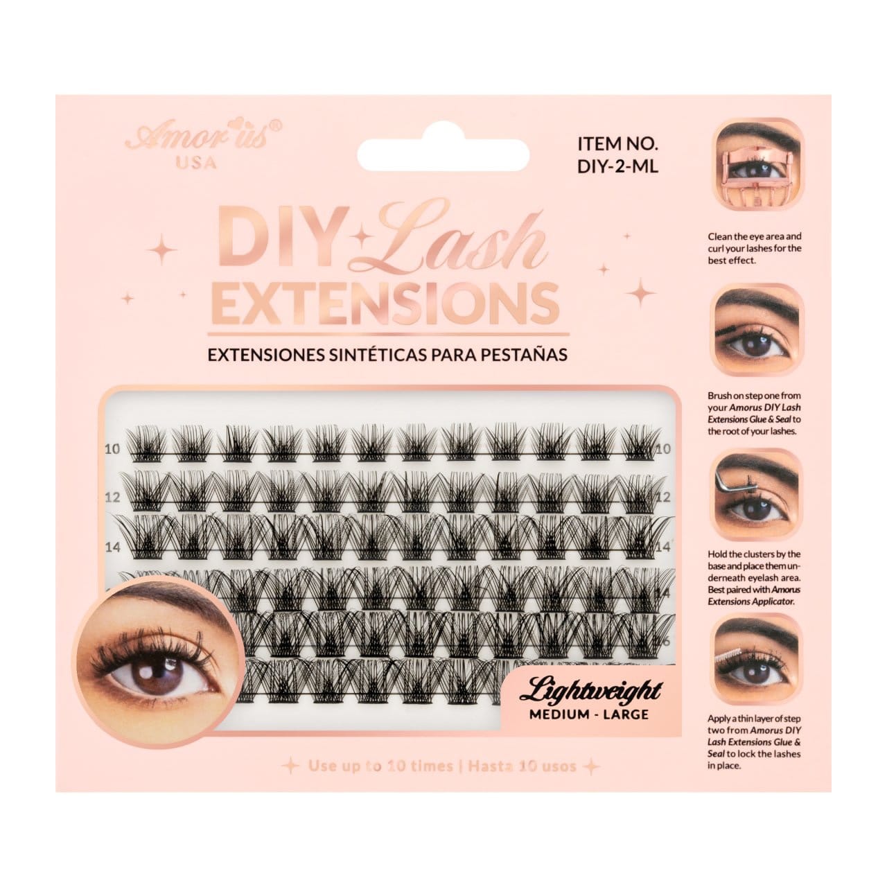 AMORUS Cluster DIY Lash Extensions | 6pcs Box