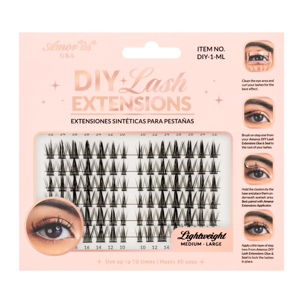 AMORUS Cluster DIY Lash Extensions | 6pcs Box