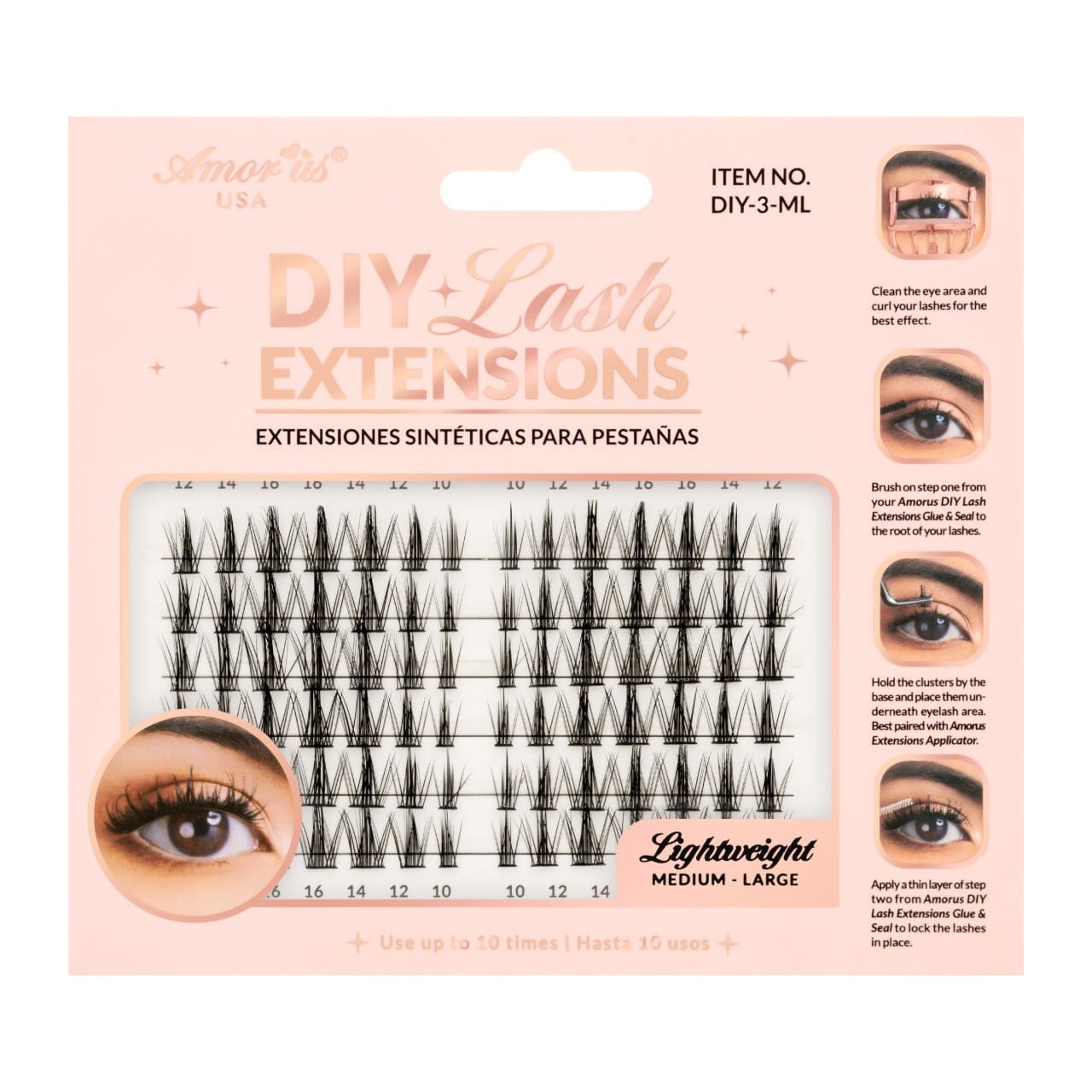 AMORUS Cluster DIY Lash Extensions | 6pcs Box