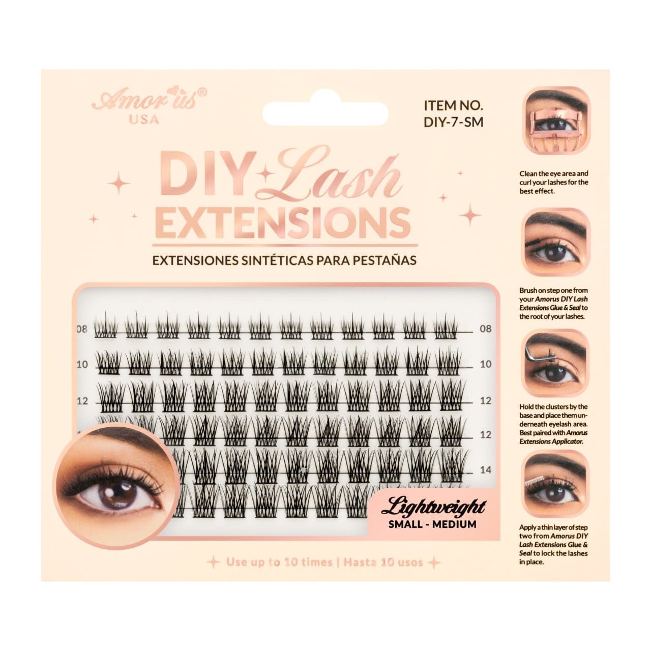 AMORUS Cluster DIY Lash Extensions | 6pcs Box