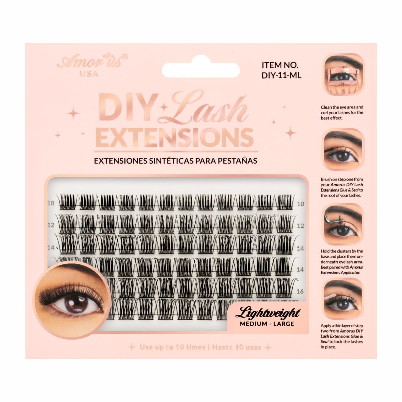 AMORUS Cluster DIY Lash Extensions | 6pcs Box