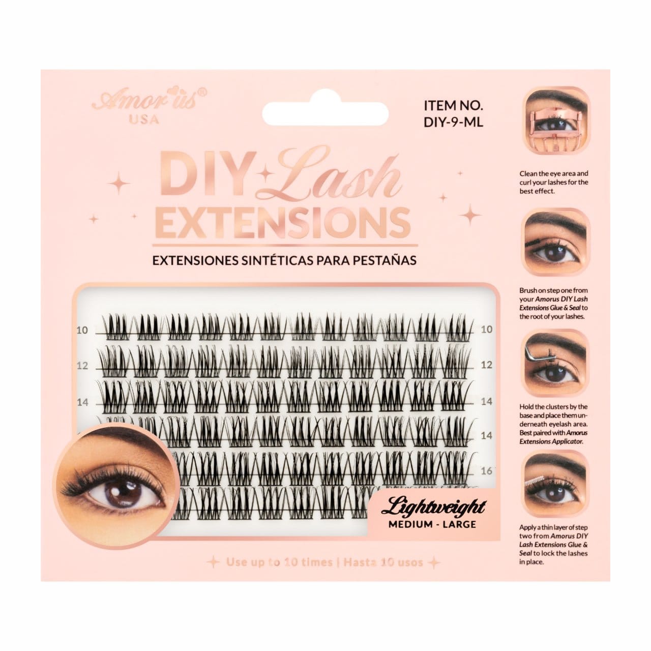 AMORUS Cluster DIY Lash Extensions | 6pcs Box