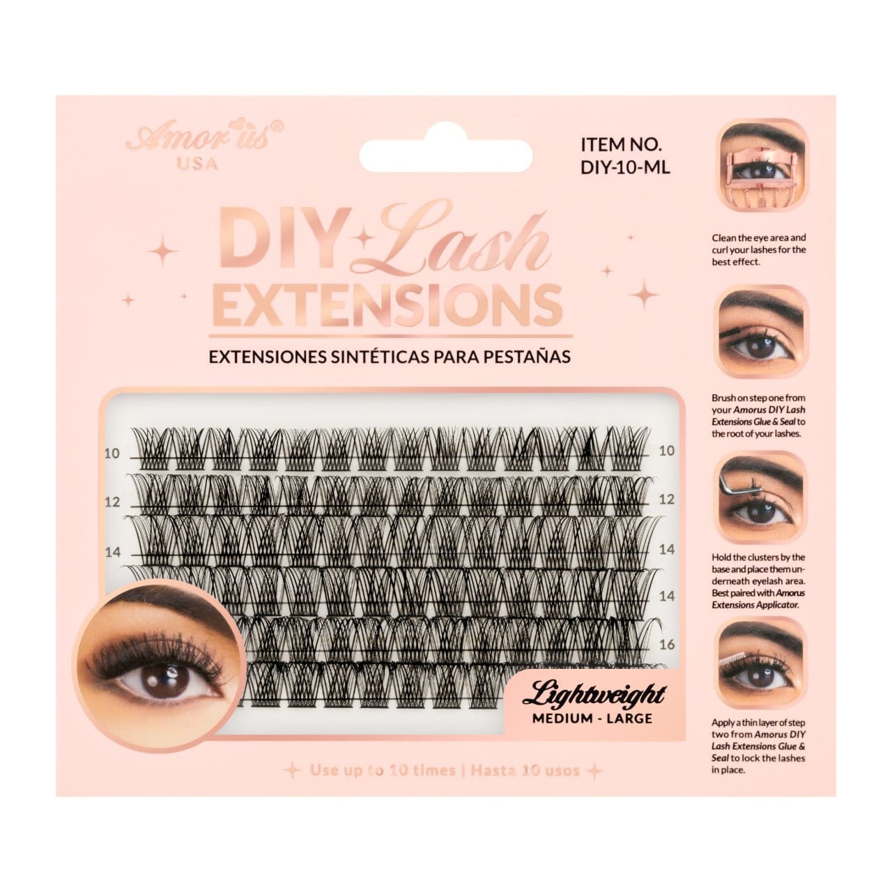 AMORUS Cluster DIY Lash Extensions | 6pcs Box