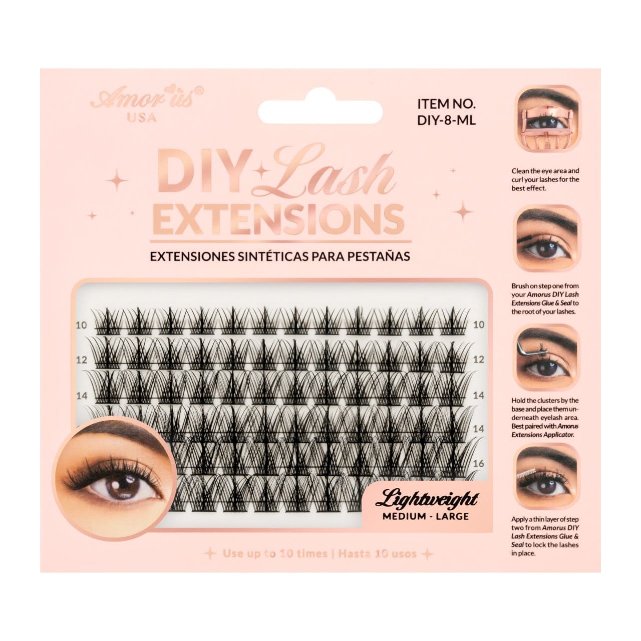 AMORUS Cluster DIY Lash Extensions | 6pcs Box