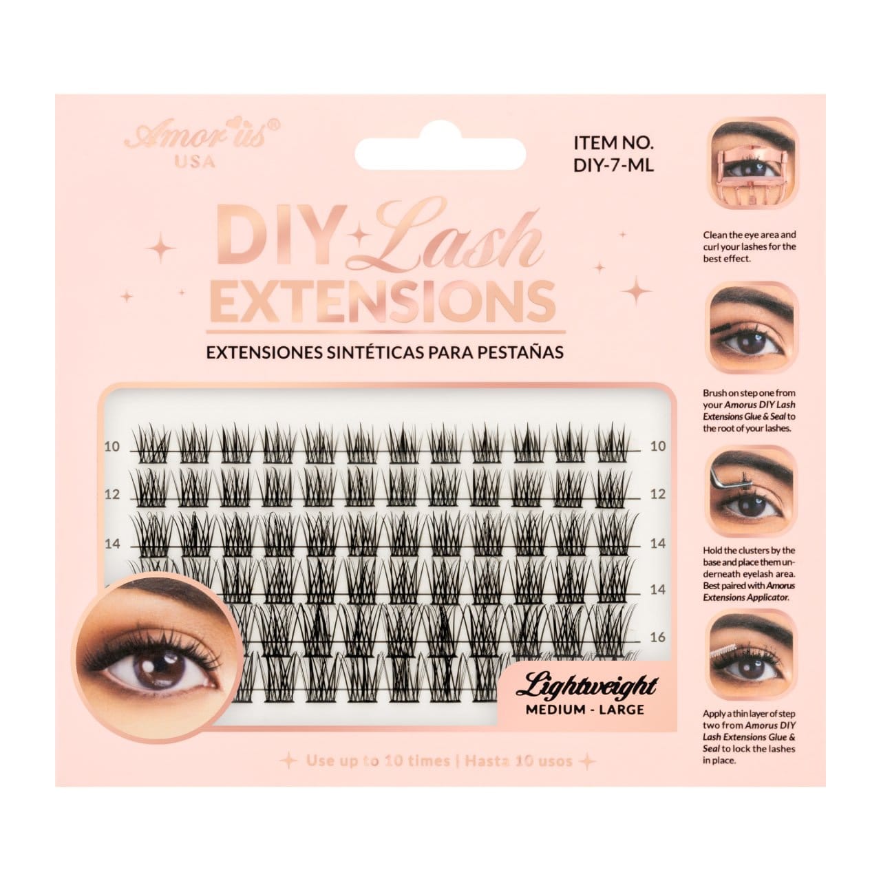 AMORUS Cluster DIY Lash Extensions | 6pcs Box