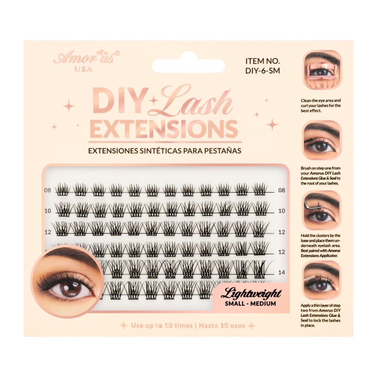 AMORUS Cluster DIY Lash Extensions | 6pcs Box