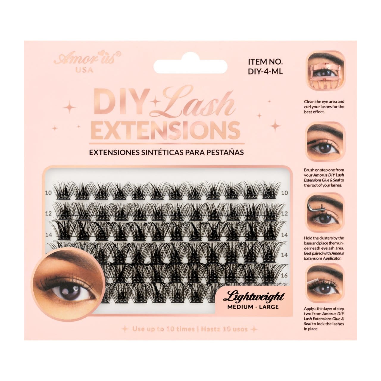 AMORUS Cluster DIY Lash Extensions | 6pcs Box