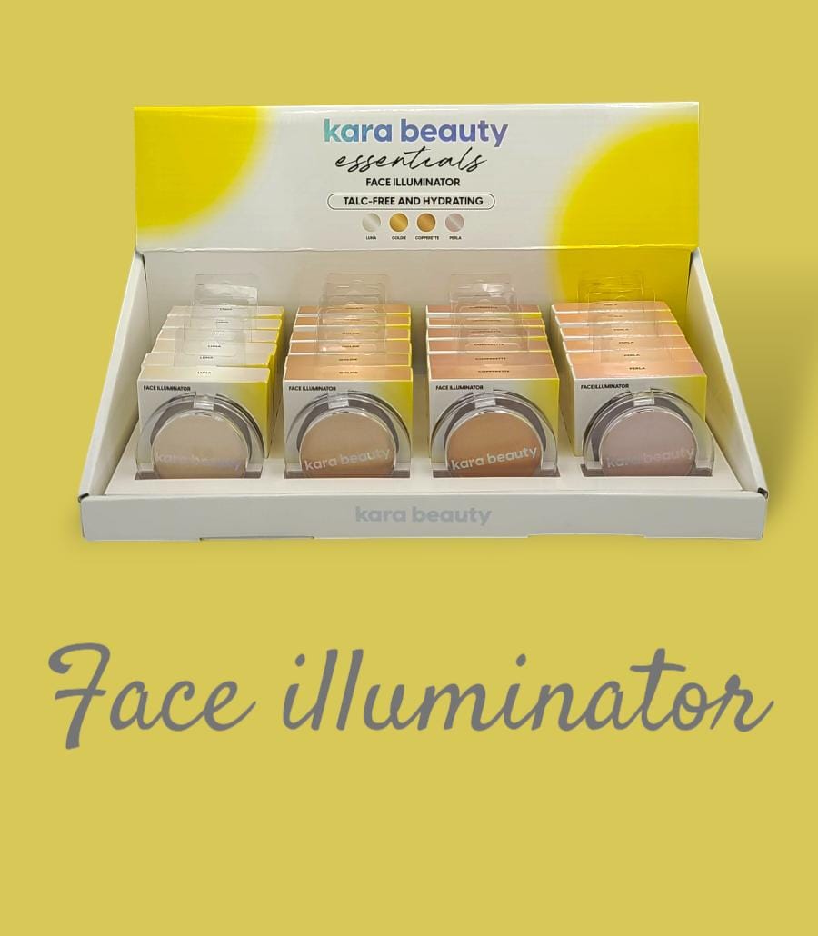 KARA BEAUTY  Essential Face Iluminador | 24pcs Display + Tester free