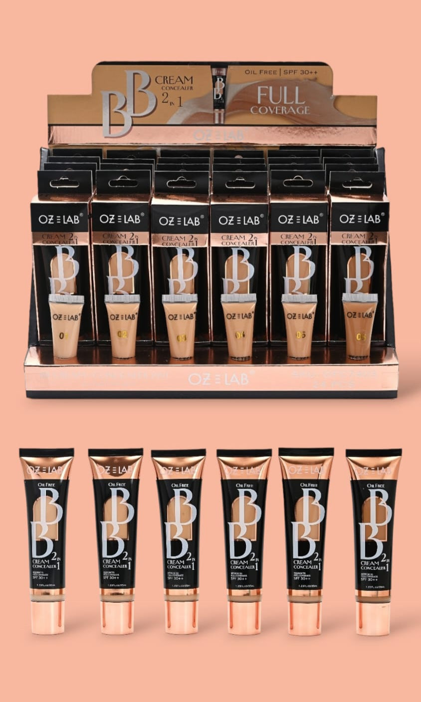 EZ LAB  BB CREAM CONCEALER  2 EN 1 / 24pcs display + tester free