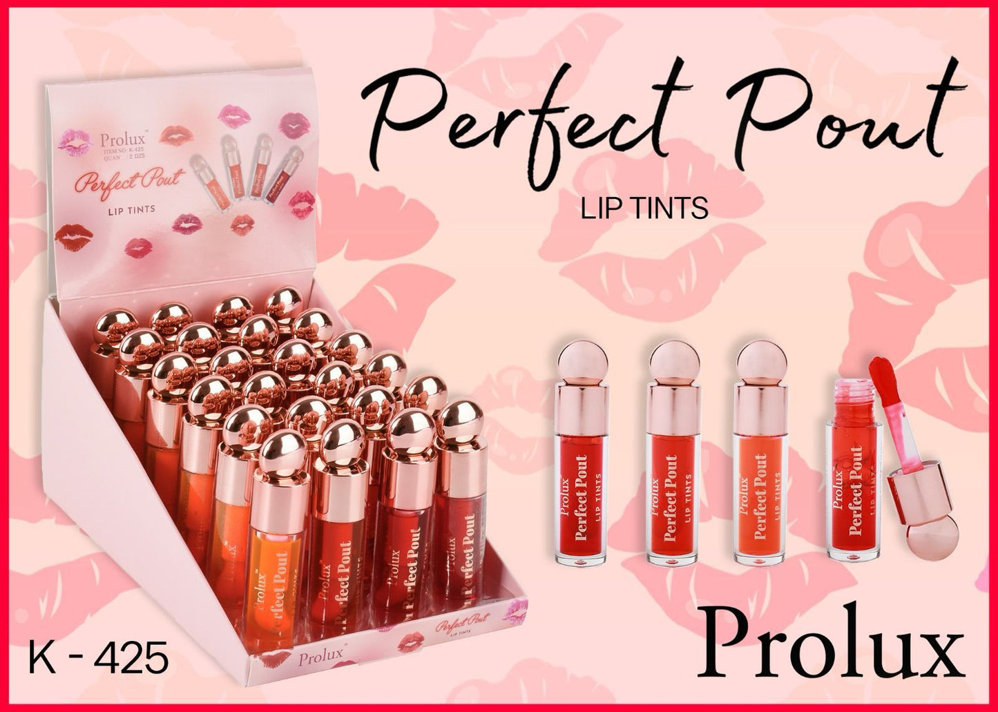 Prolux - Perfect Pout Lip Tints / 24pcs Display