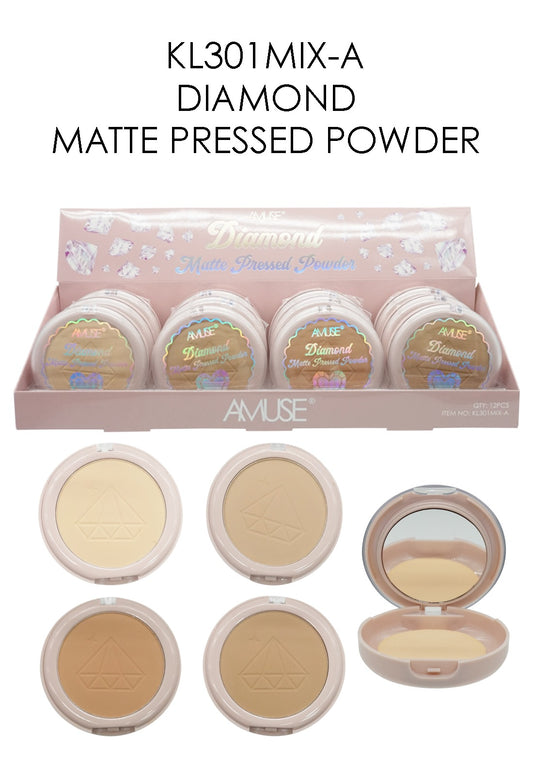 Amuse - Diamond Matte Pressed Powder #KL301MIX-A / 12pcs Display