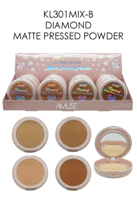 Amuse - Diamond Matte Pressed Powder #KL301MIX-B / 12pcs Display